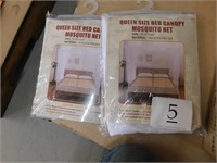 2 queen canopy mosquito nets
