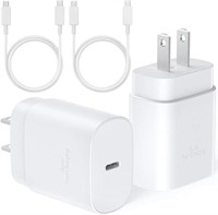 Type C Charger Fast Charging for iPhone 15,2Pack