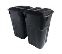 32 Gallon Wheeled Outdoor Garbage Can with