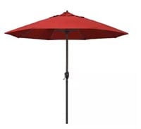 $97 9 ft. Auto Tilt Patio Umbrella in Red Olefin