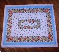 2 cotton floral tablecloths, one is Simtex