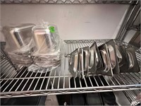 1/9 Stainless Steel Pans with Lids Lot