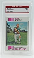 1973 BOB GRIESE TOPPS #295 FOOTBALL CARD