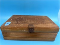 Hand Carved Wood Dresser Box
