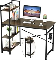 Engriy Computer Desk with 4 Tier Shelves for Home