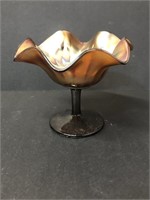 Beautiful Carnival Glass Compote