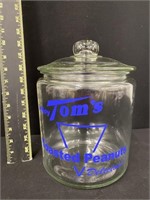 Tom's Peanuts Country Store Glass Jar with Lid