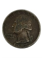 1945 Washington Silver quarter