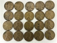 Set of 20 Wheat Pennies