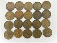Set of 20 Wheat Pennies