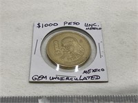 $1000 Peso GEM Uncirculated Mexico Coin