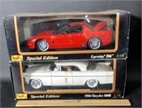 Maisto Corvette And Chrysler 300B Models