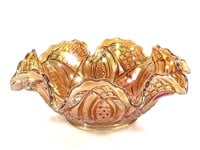 Imperial Marigold Lustre Diamond Pattern Bowl