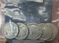 (7) Indian Head Buffalo Nickels