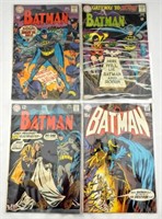 (4) SILVER AGE BATMAN DC COMICS