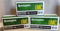 W - 3 BOXES REMINGTON UMC AMMUNITION (F27)