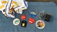 2 bags of VIA giveaway pins