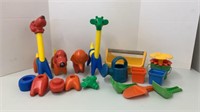 1970’s Tupperware toy animals, and Playskool sand