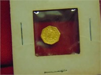(1) 1853 Octagonal-California GOLD