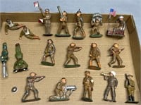Antique Slush Metal Toy Soldiers Lot