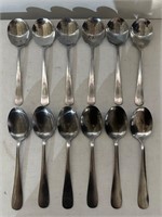 Lot of 12 AD Craft Serving Spoons