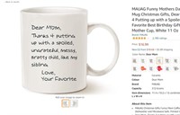 MAUAG Funny Mothers Day Mom Coffee Mug