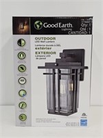 GOOD EARTH OUTDOOR LED WALL LIGHT - WELL USED