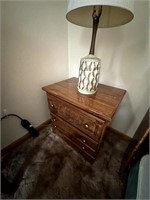 Night stand with lamp