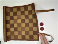 Roll-Up Leather Checkerboard