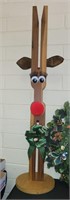 WOODEN REINDEER CHRISTMAS DECOR