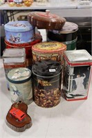 GROUP OF ASSORTED TINS
