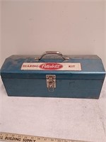 Vintage metal toolbox