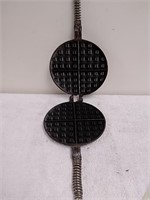 Ward Way cast iron waffle maker made in USA