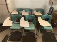 6 school desks