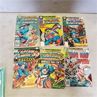 5- 1970's Captain America and Iron Man Comics