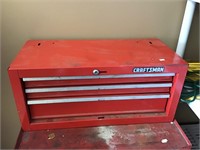 3 drawer Craftsman tool box - no keys