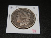 1891-CC Morgan $1 XF