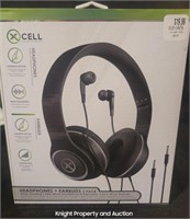 XCell Headphones + Earbuds Connects Aux 3.5mm