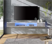 NEW $200 70" Floating TV Stand with LED Lights