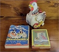 Fisher Price Clucking Hen & Kids Books