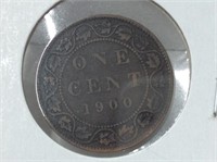 1900 1 Cent Canadian F