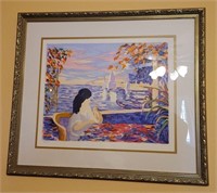 T - KIM LTD ED FRAMED LITHOGRAPH W/ COA