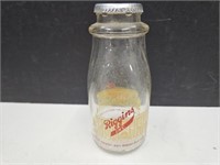 Vintage Riggins Dairy  Half Pint Milk Bottle
