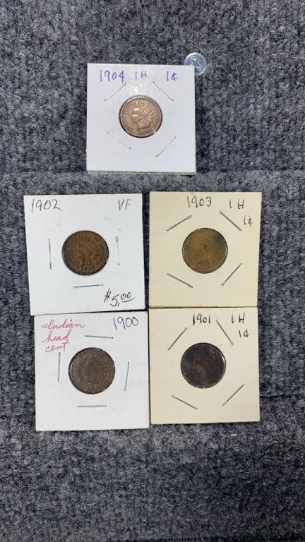 1900-1904 Indian Head Pennies