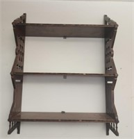 Wooden 3 tiered hanging shelf