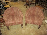 Lot of (2) M.C.M. Rolling Chairs