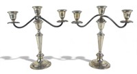 (2) Gorham Sterling Silver Candle Holders