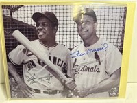 8x10 Willie Mays Stan Musical MLB signed photo