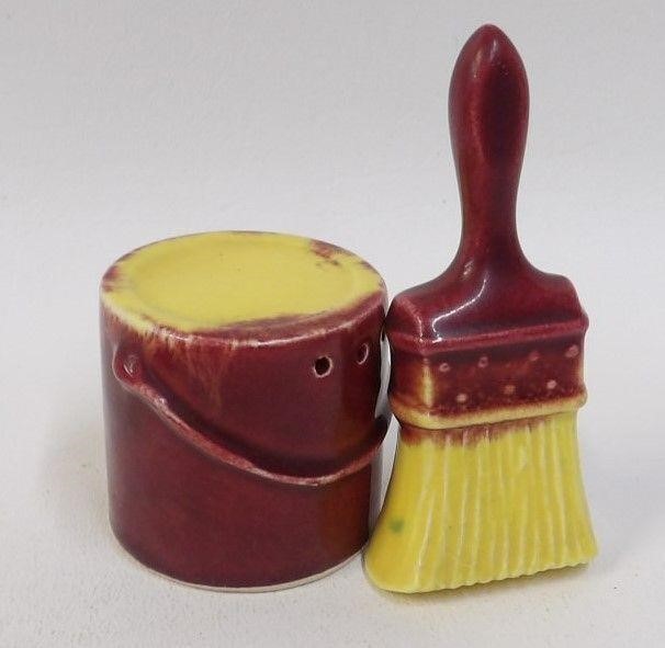 Vintage Paint Brush & Can Set