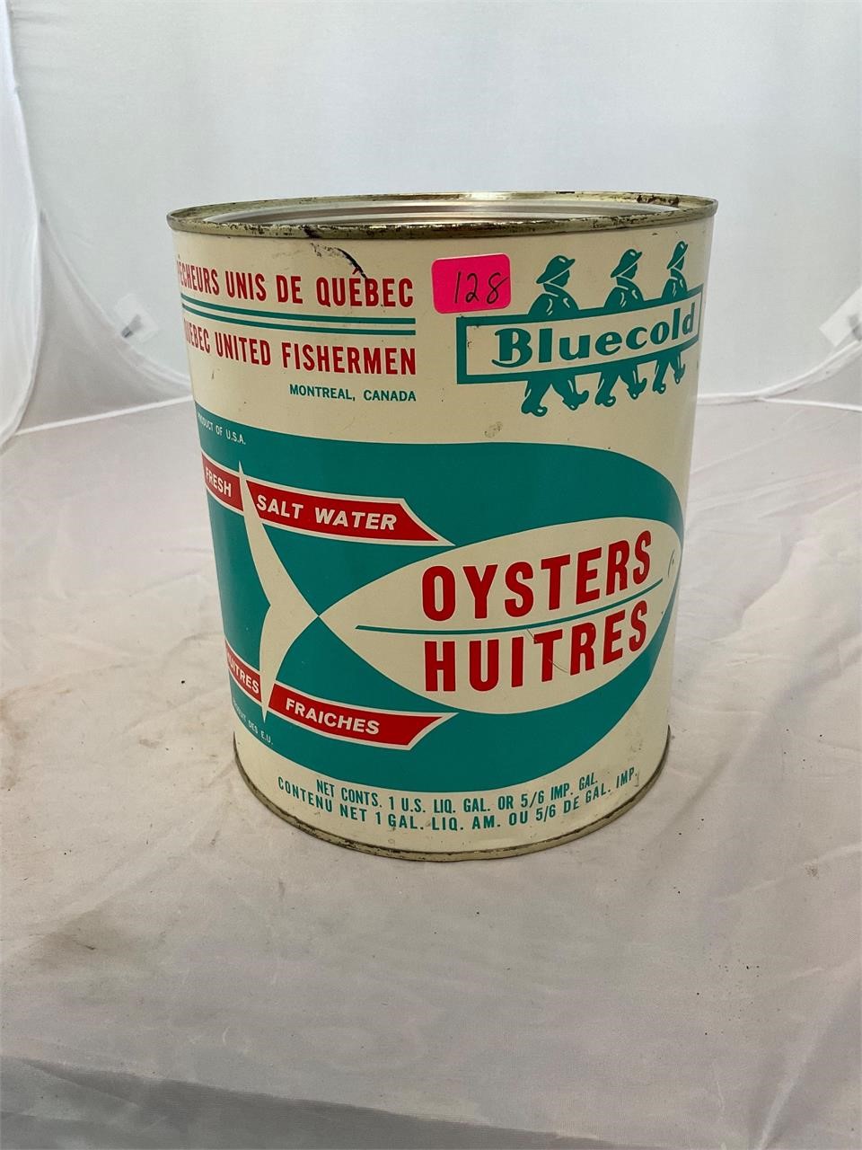 Bluecold Oysters Huitres Montreal Canada Gallon